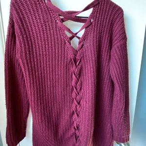 Maroon Cardigan